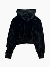 Chenille Hoodie With Zip And Label On Sleeve -  | dBlank