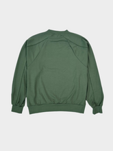 Sage Crewneck Sweatshirt In Modal With Print And Raglan Sleeves -  | dBlank