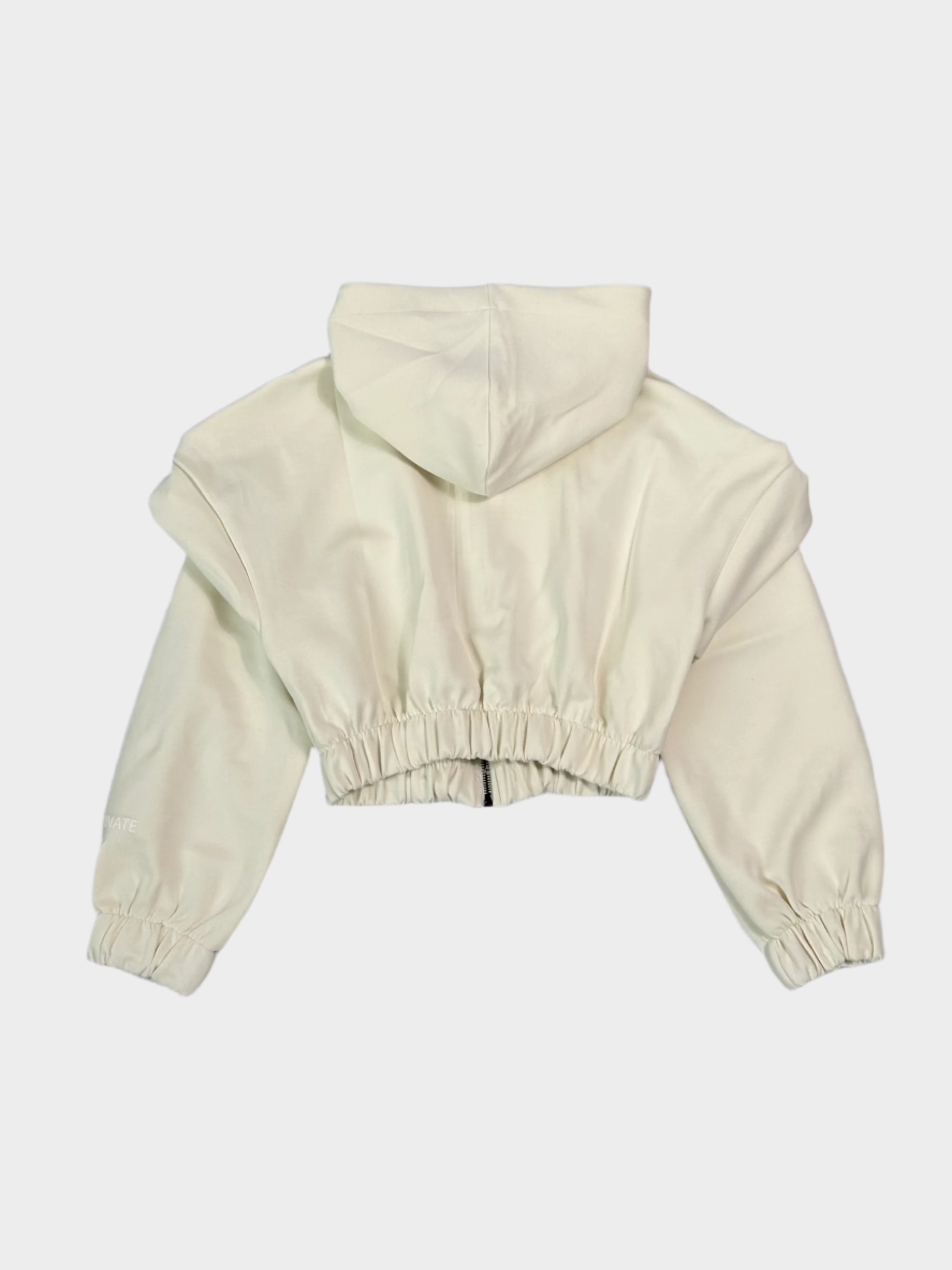 Felpa Off White Con Zip E Cappuccio