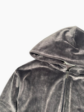 Chenille Hoodie With Zip And Label On Sleeve -  | dBlank