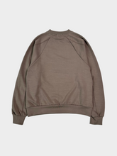 Crewneck Sweatshirt Mud Modal With Print And Raglan Sleeves -  | dBlank