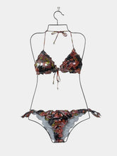 Bikini A Triangolo Con Motivo Metallico -  | Qlhype