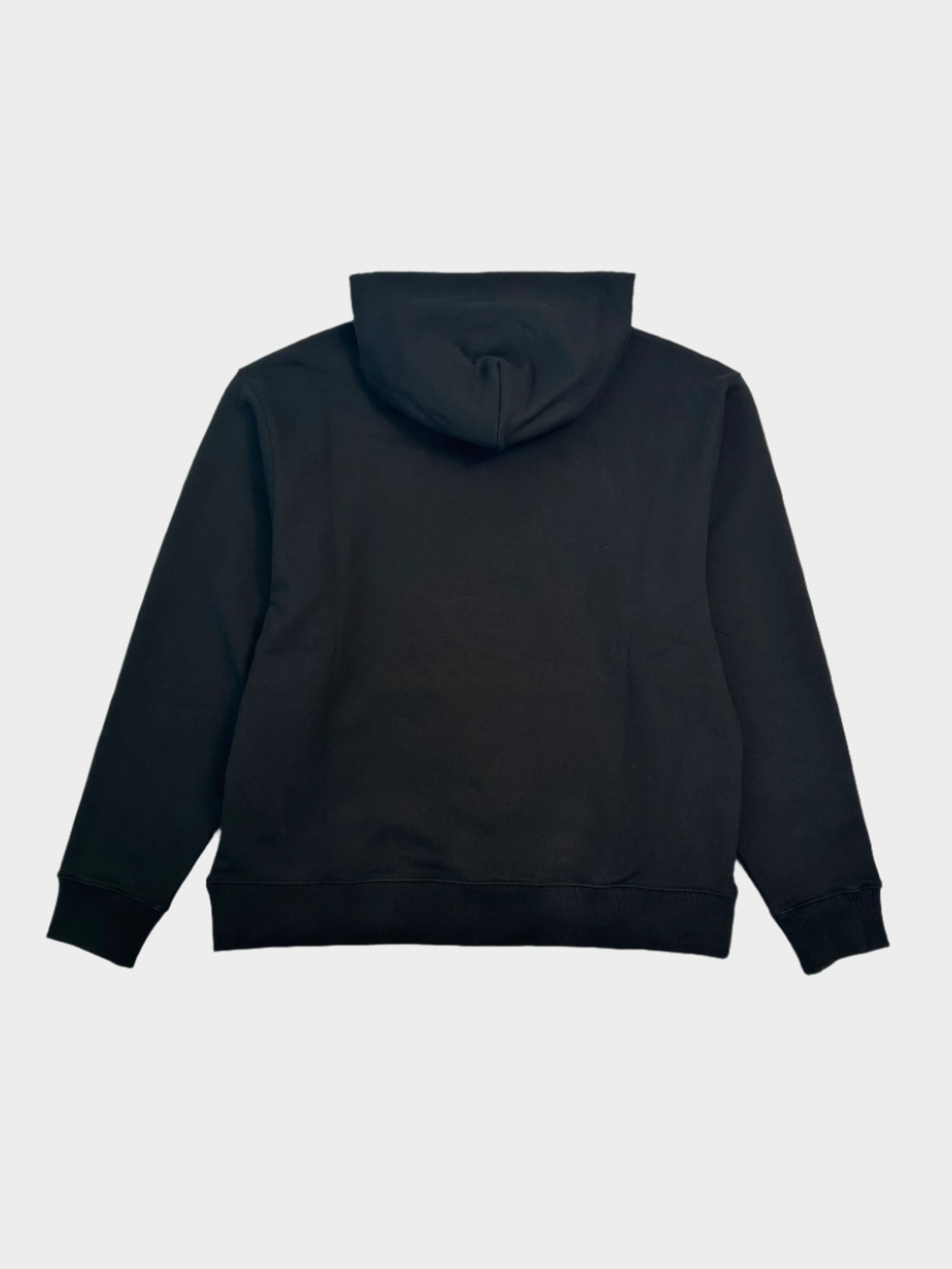 Felpa Paris Classic Hoodie Nera Con Logo Ricamato