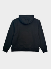 Paris Classic Hoodie Black With Embroidered Logo -  | dBlank