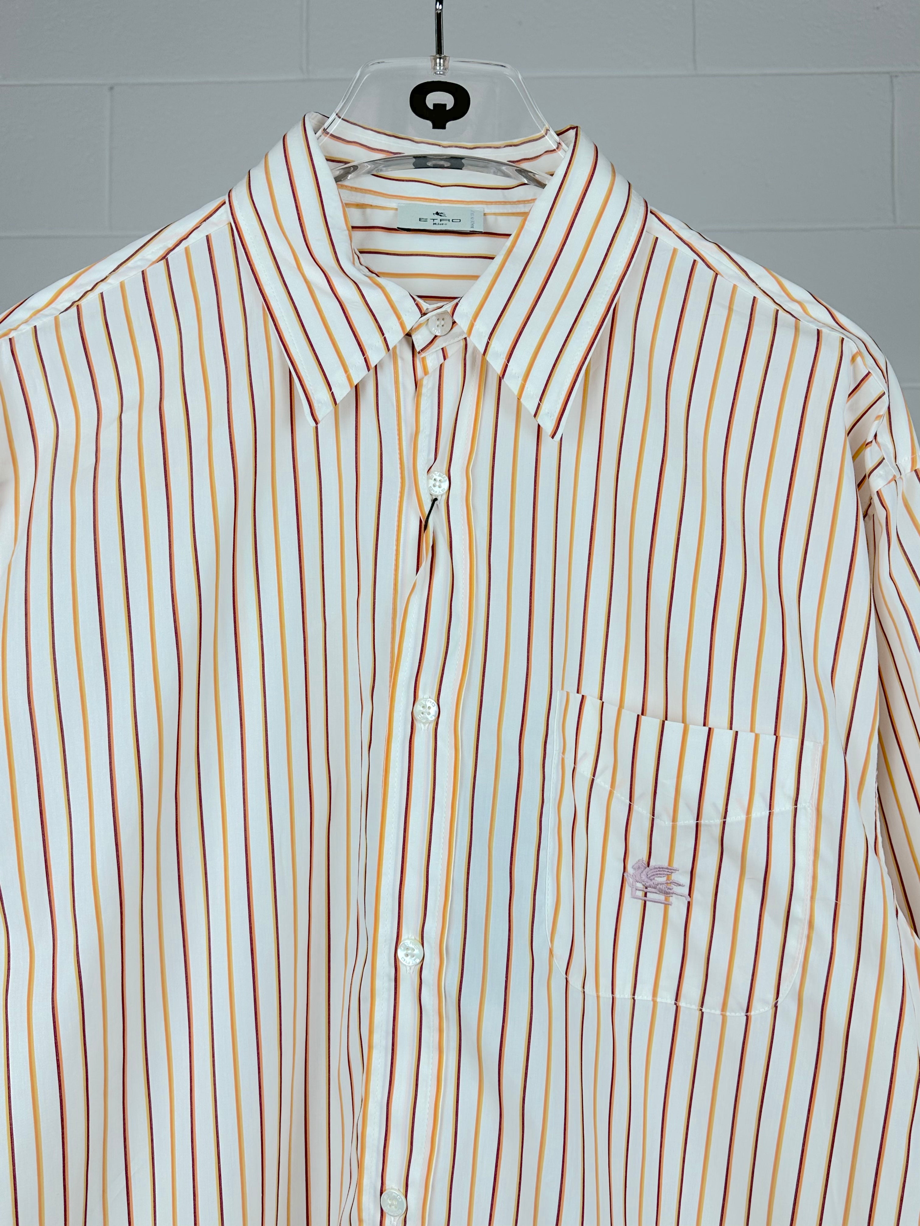 Orange Striped Shirt 