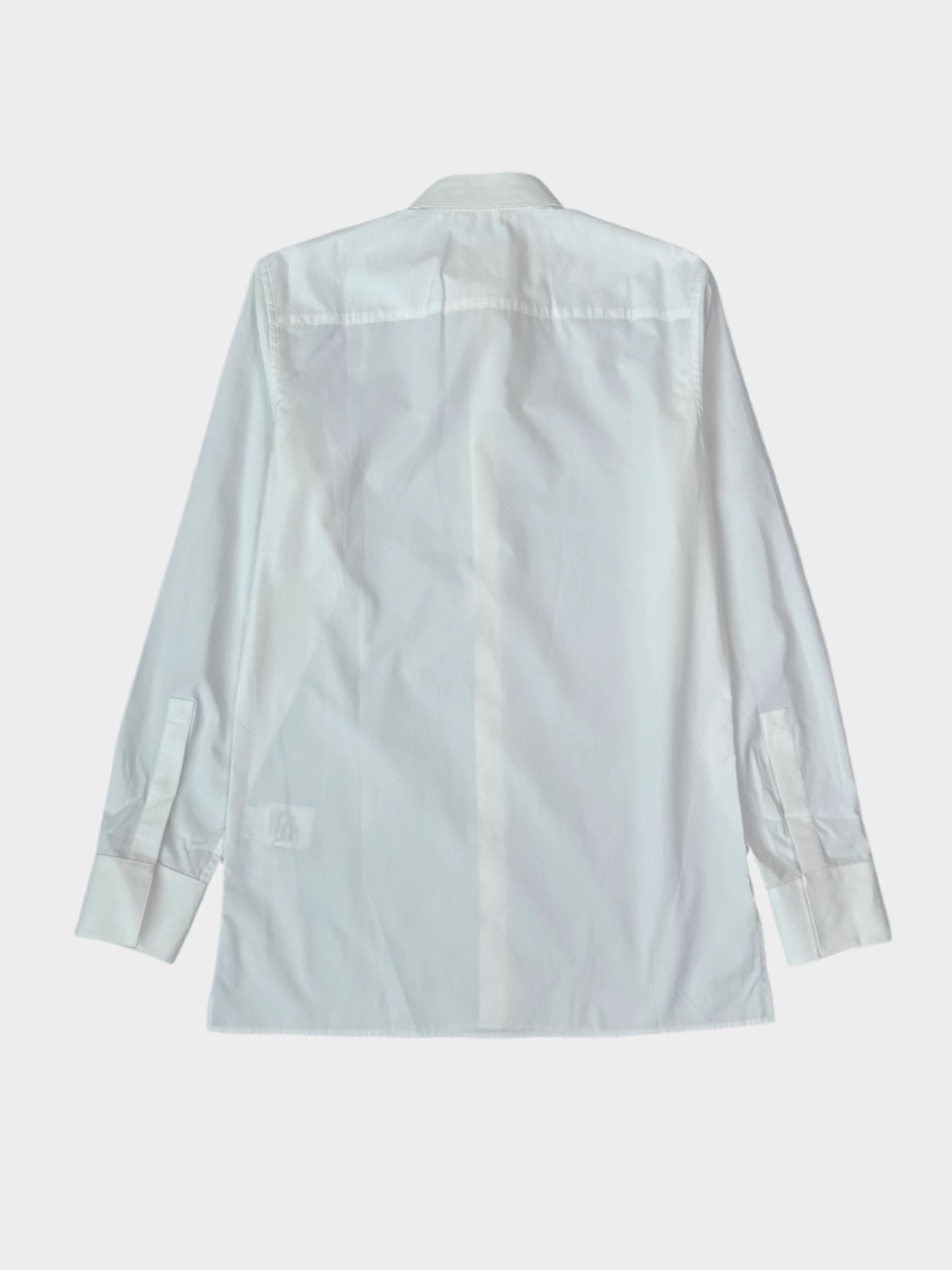 Camicia Bianca Con Colletto A Punta E Dettaglio In Metallo
