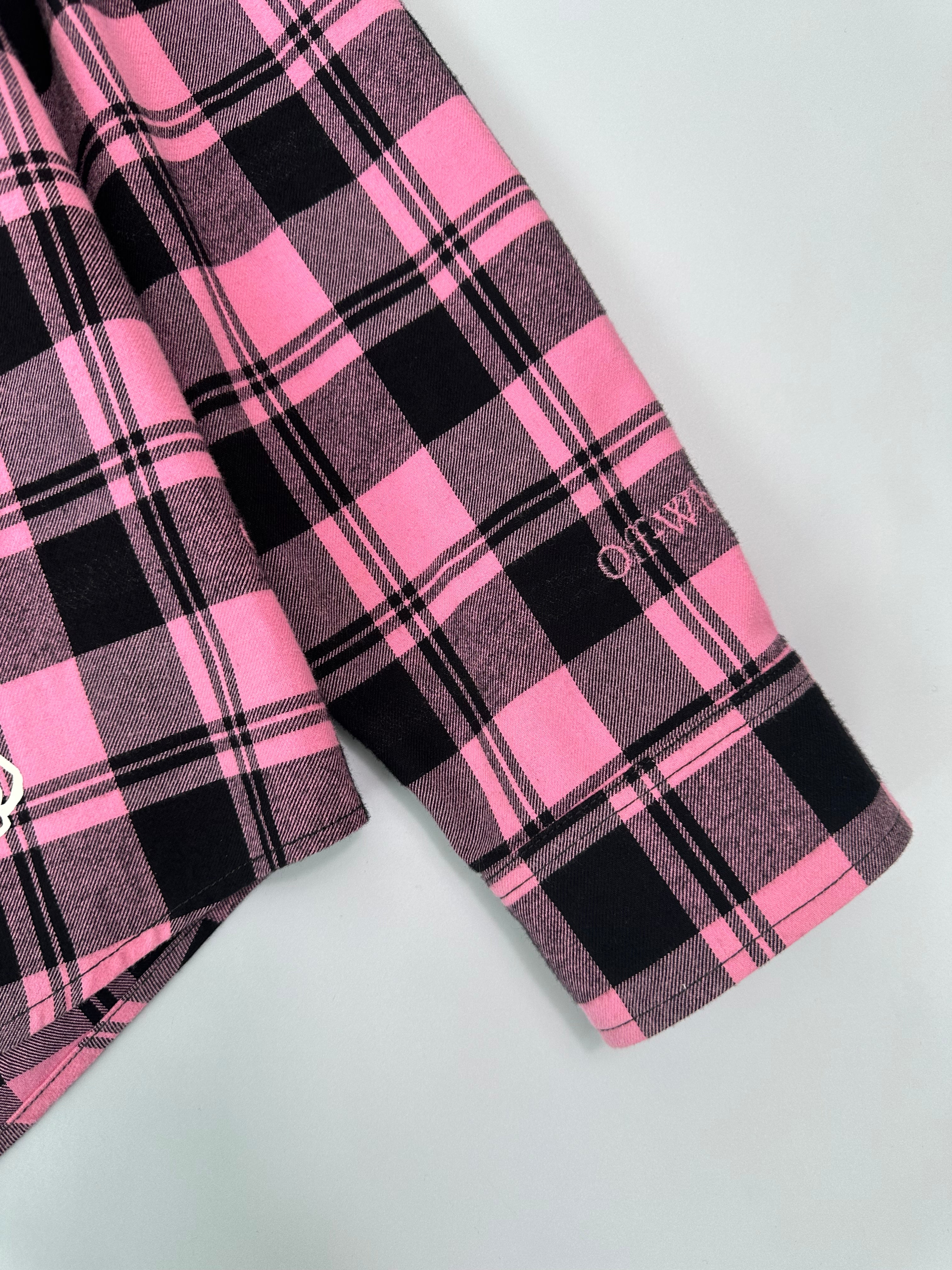 Pink Check Shirt Character Check With Print
