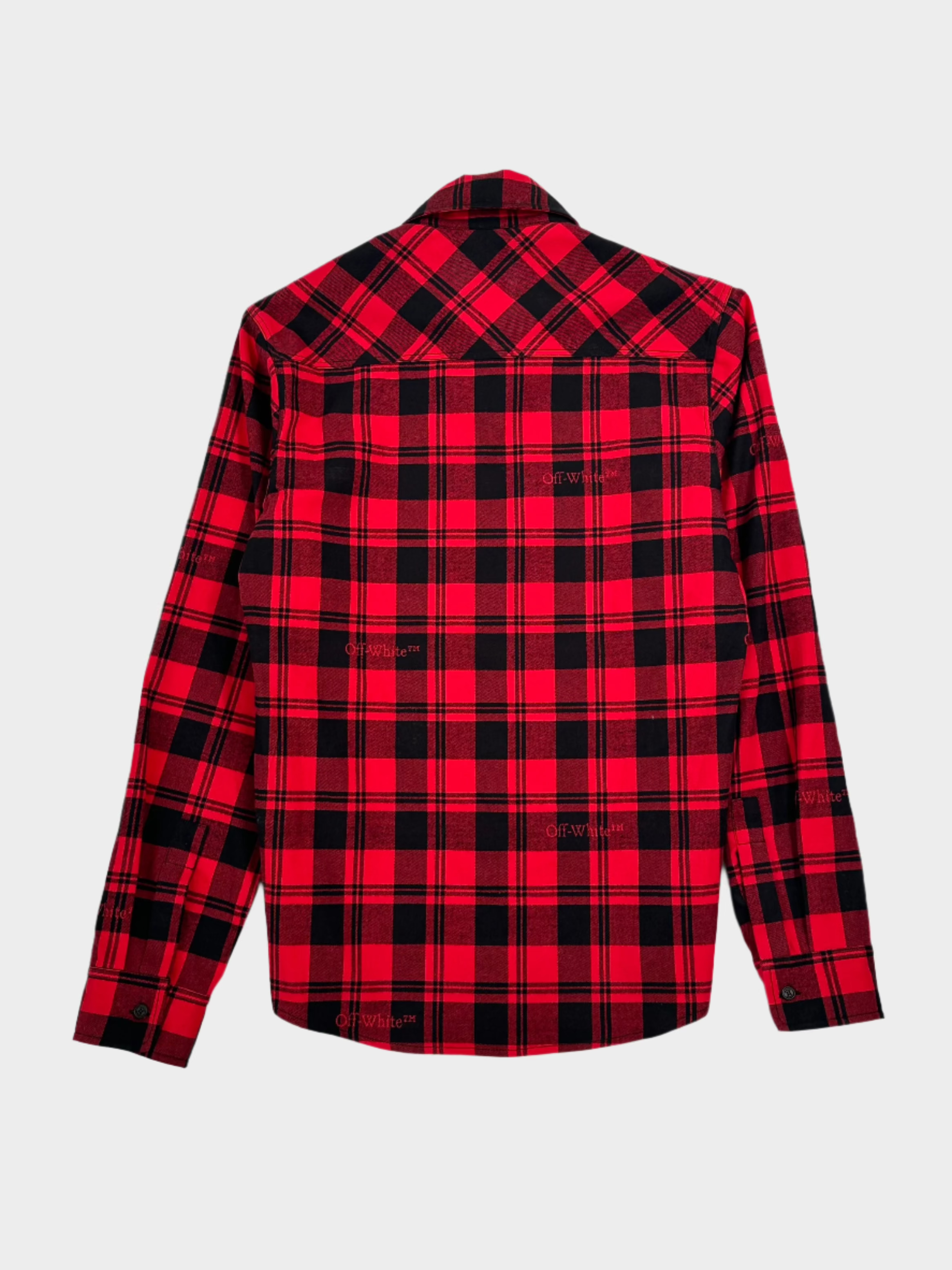 Red Check Shirt With Front Pockets