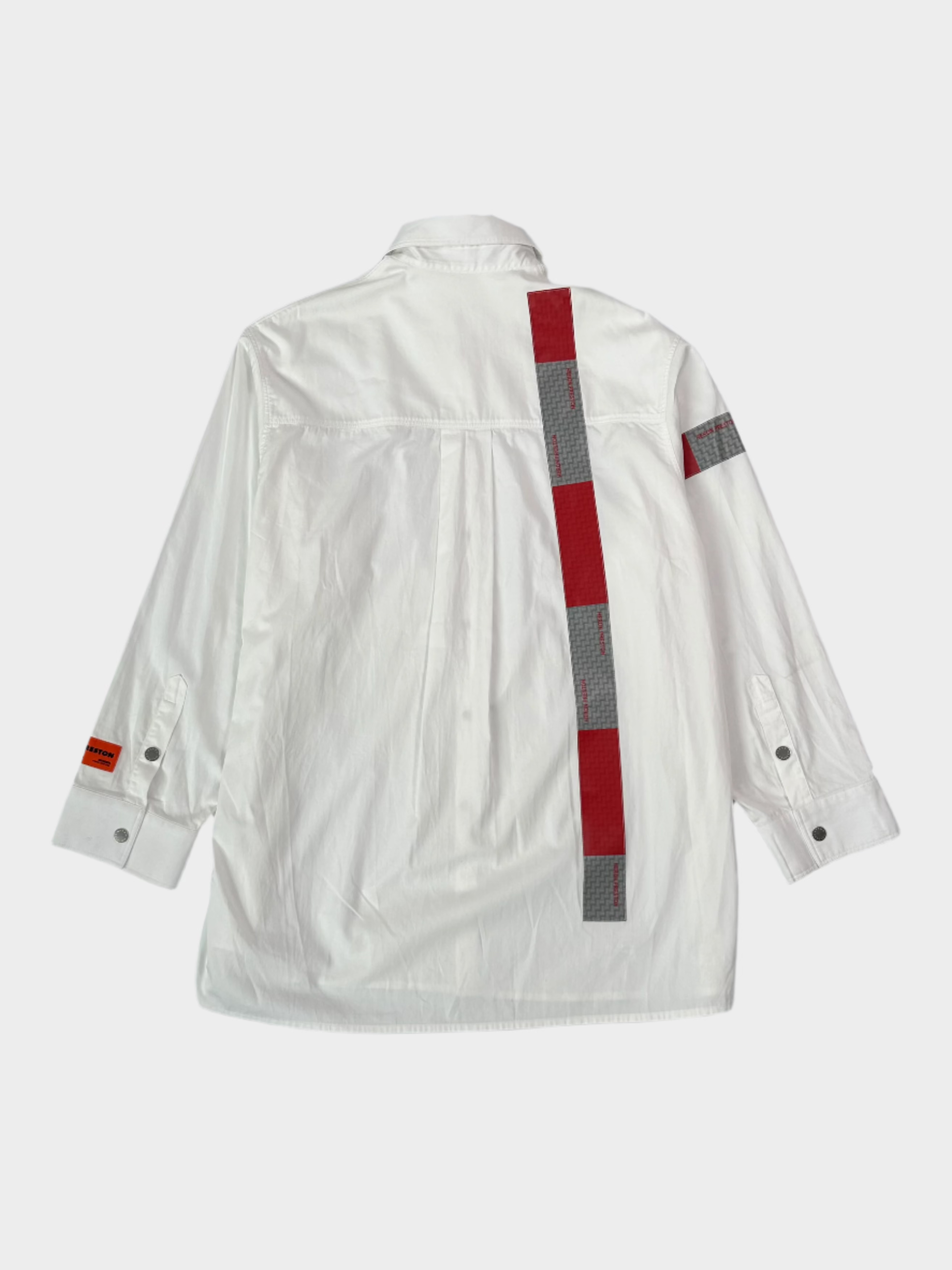 Propeline Tape Shirt White With Red And Grey Details