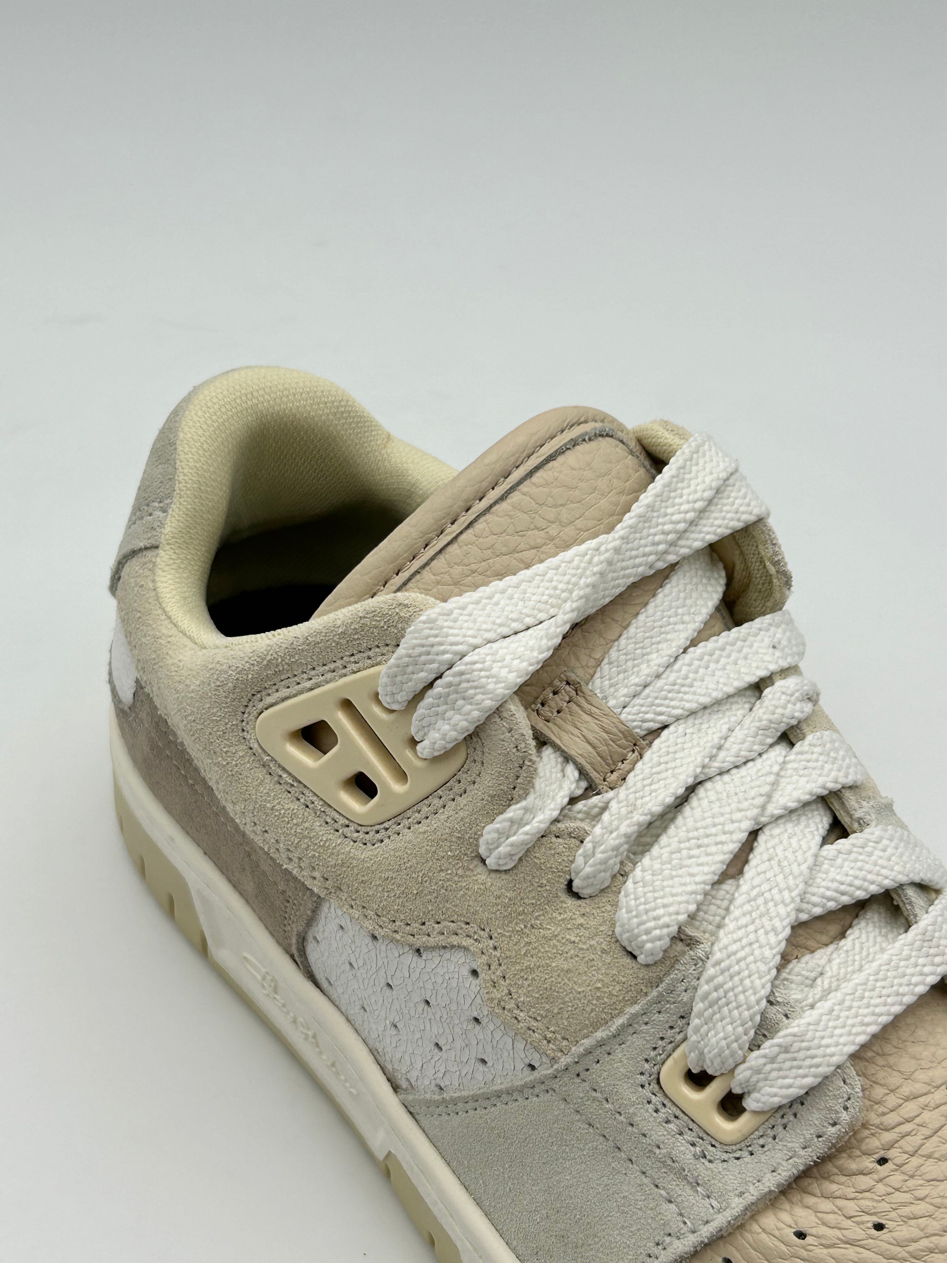 Beige Low Sneakers