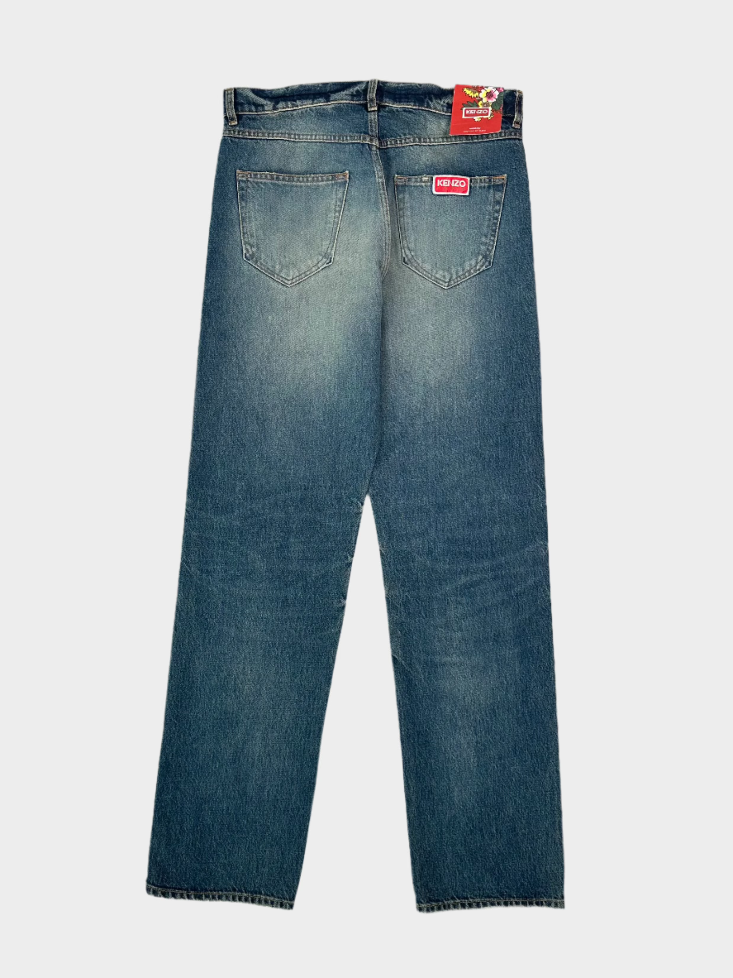 Medium Stone Asago Straight Fit Jeans