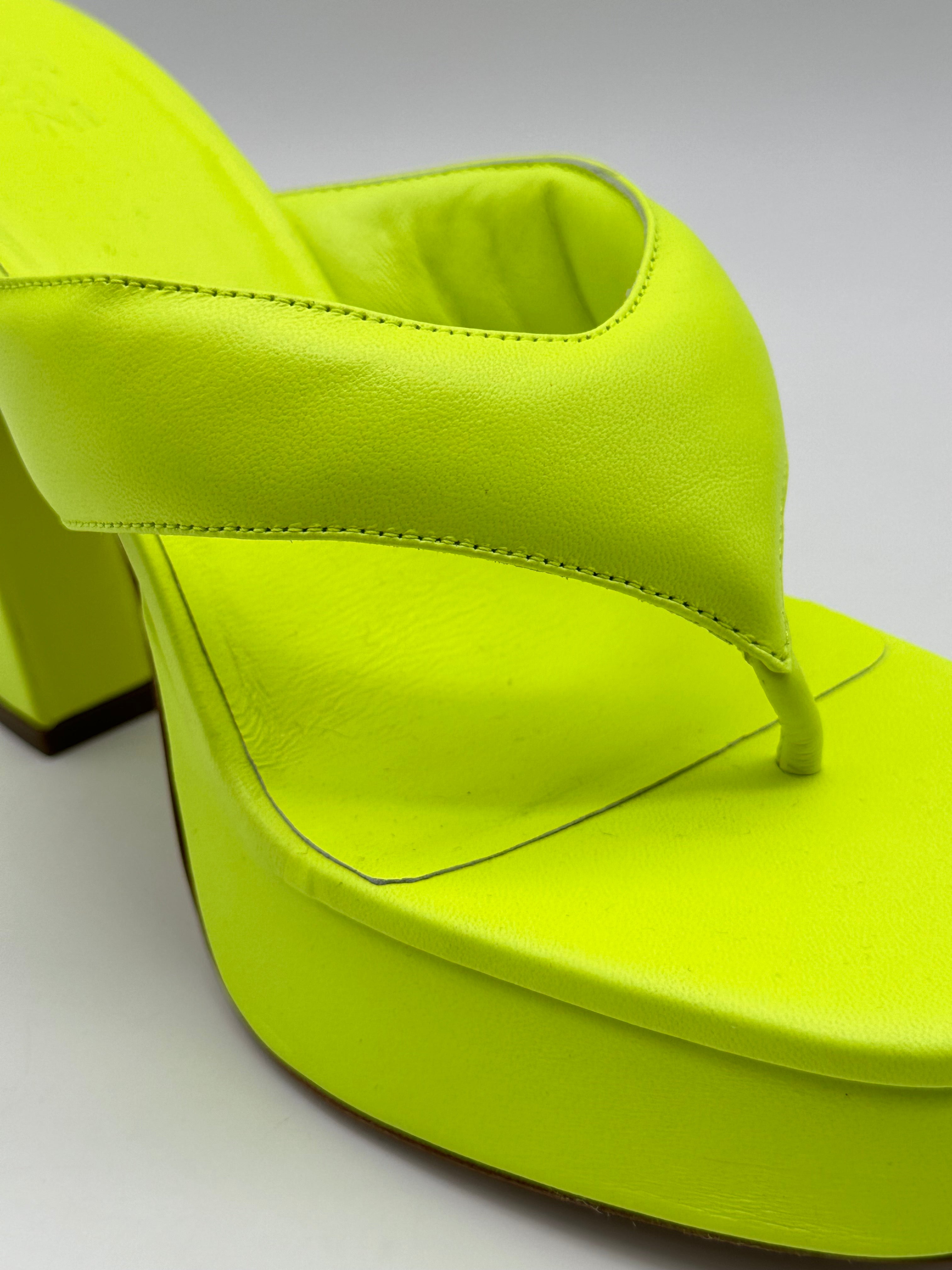 Women's Platform Sandal Fluo Yellow