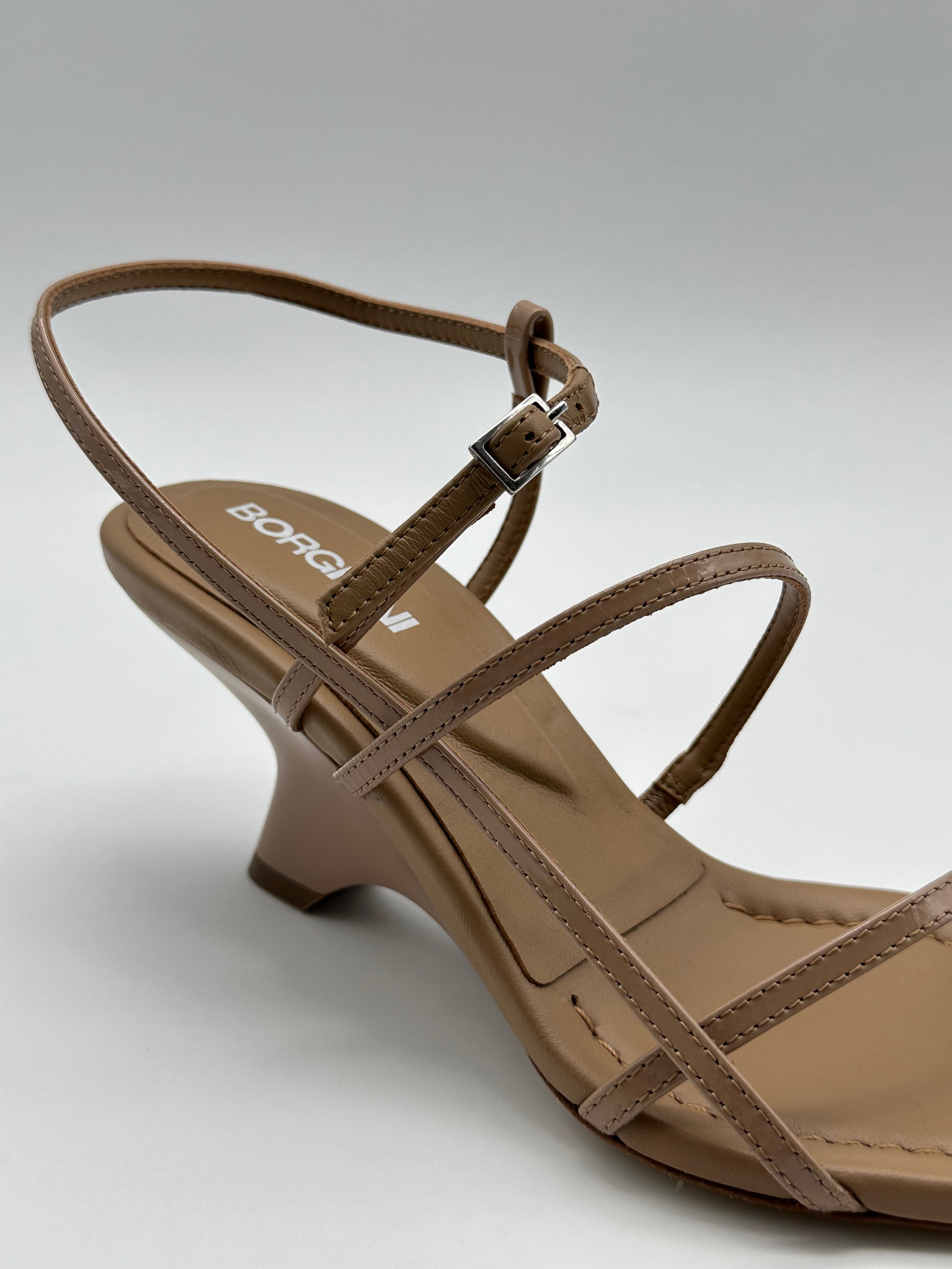 Walnut Leather Sandals