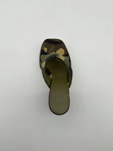 Camouflage Pattern Heeled Sandals -  | dBlank