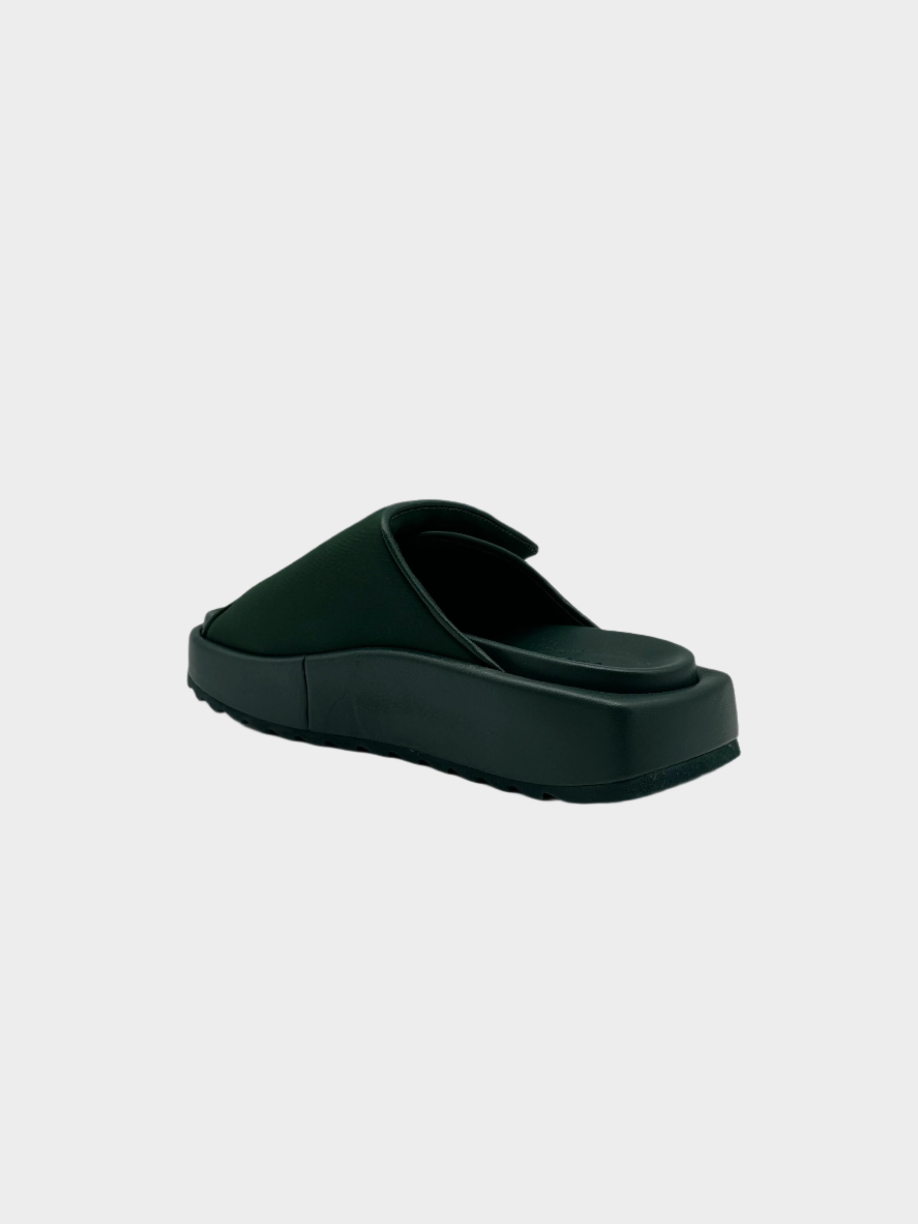 Green Neoprene Platform Sandals