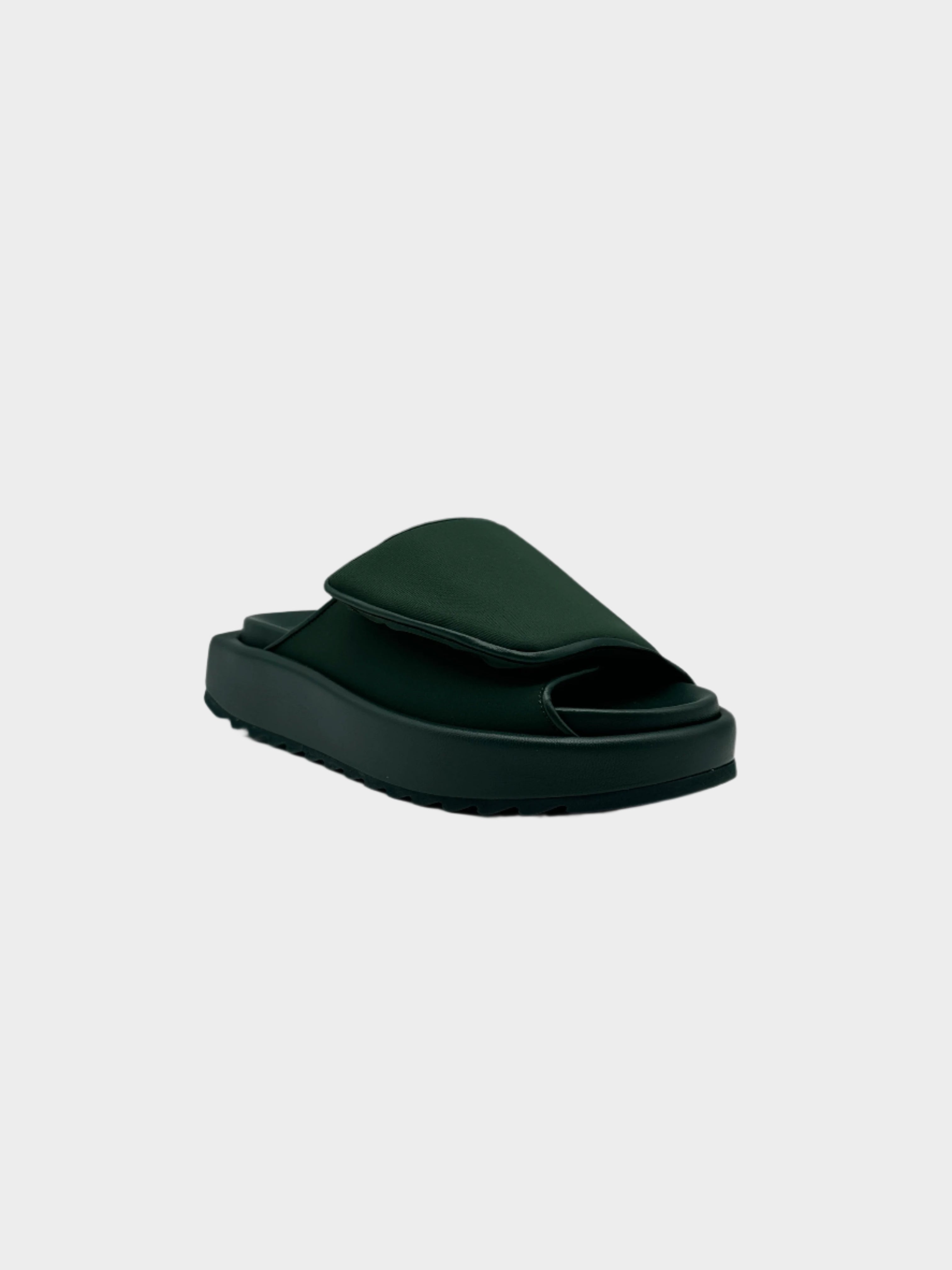 Green Neoprene Platform Sandals
