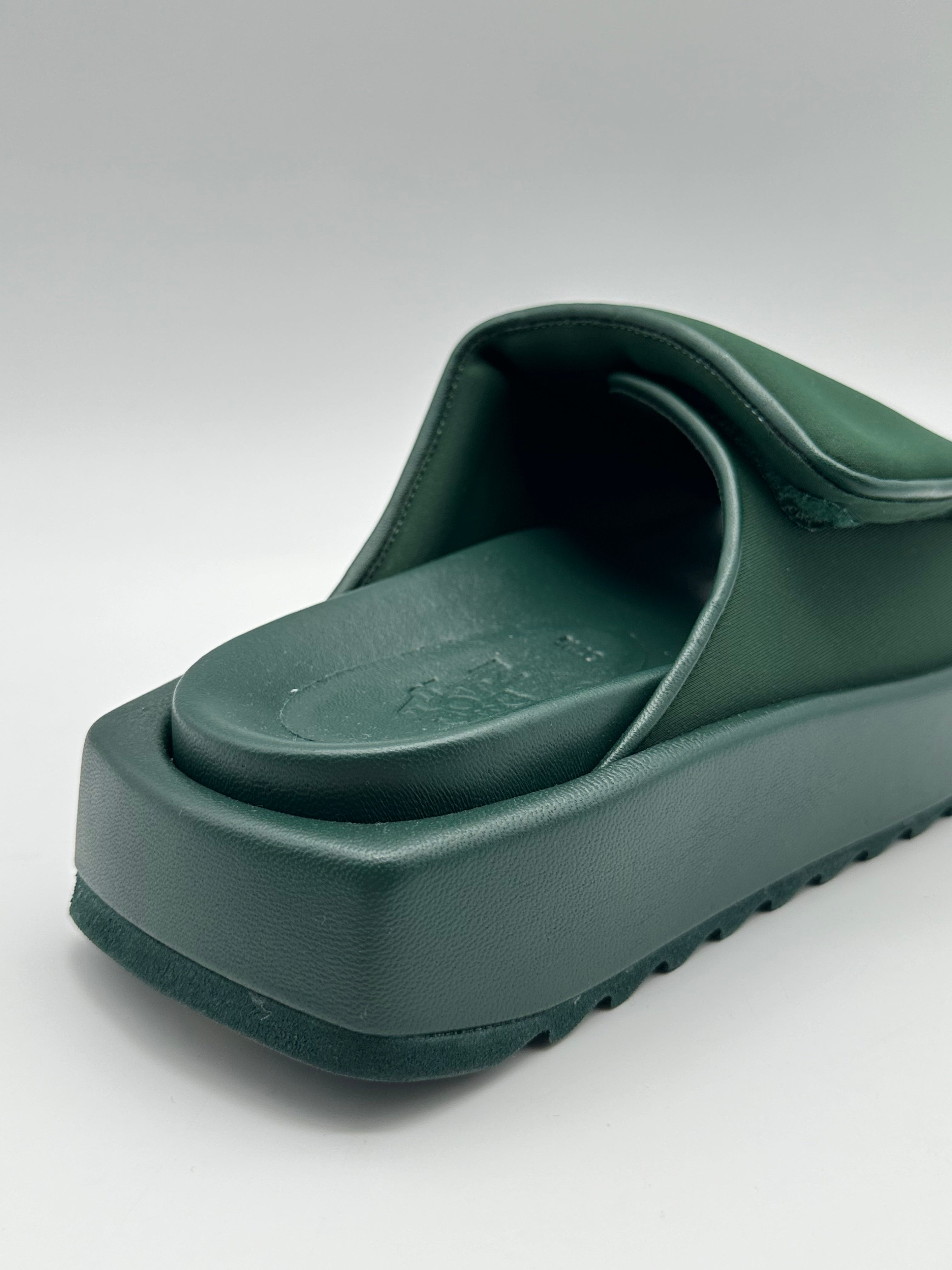 Green Neoprene Platform Sandals