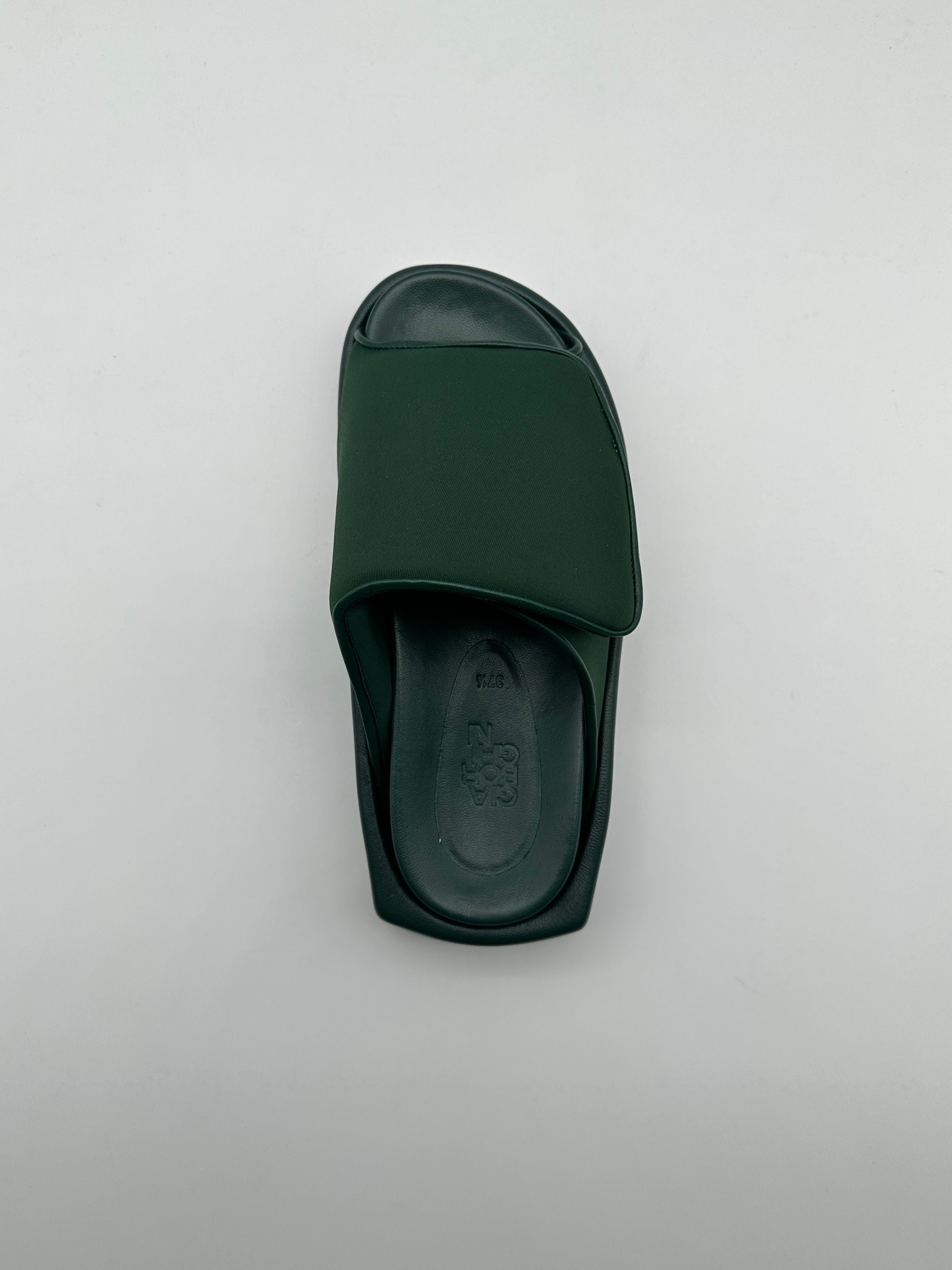 Green Neoprene Platform Sandals