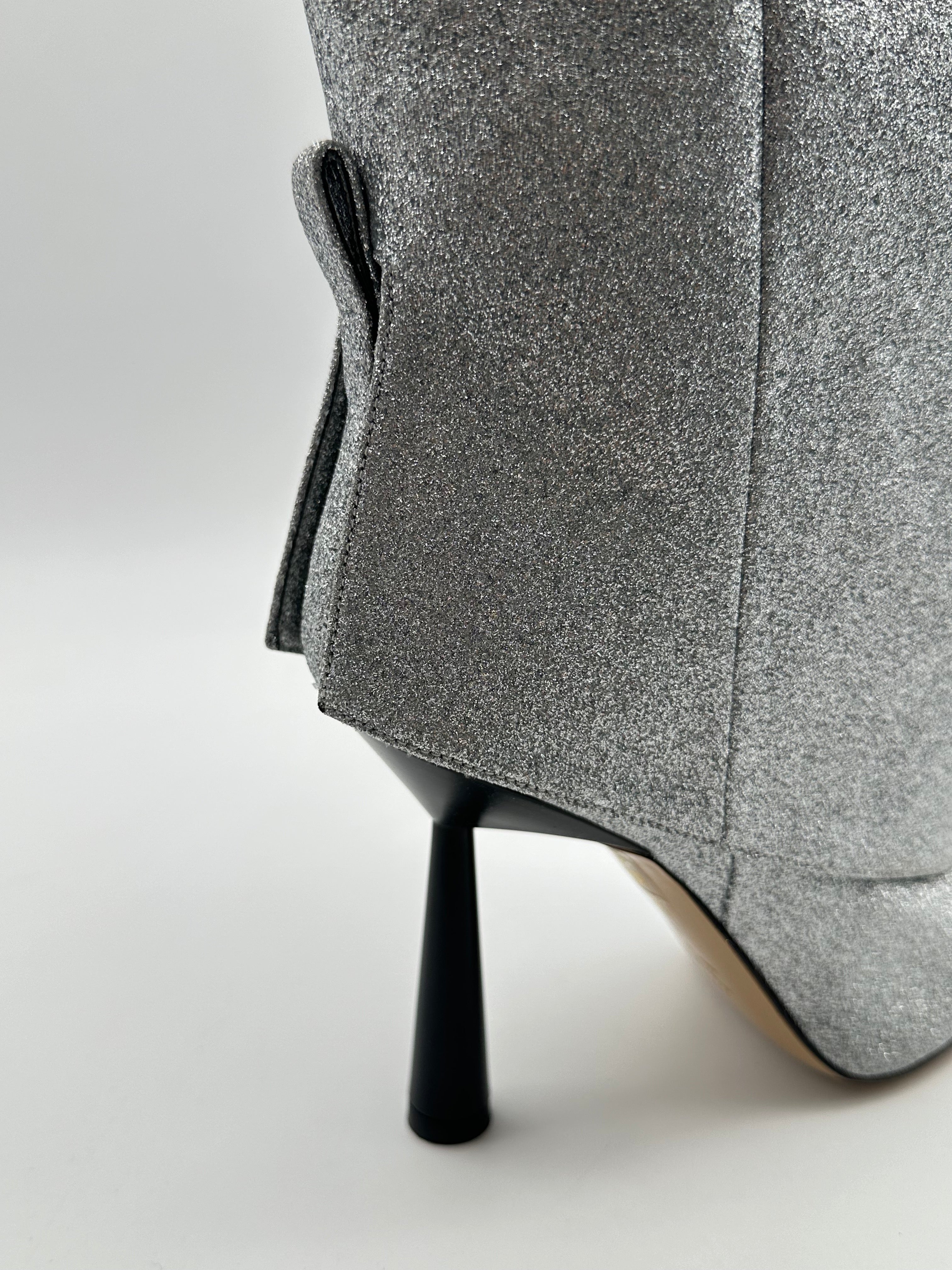 Rosie 31 High Boots In Silver Glitter