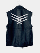 Gilet In Pelle Nero Con Design Stampato -  | dBlank