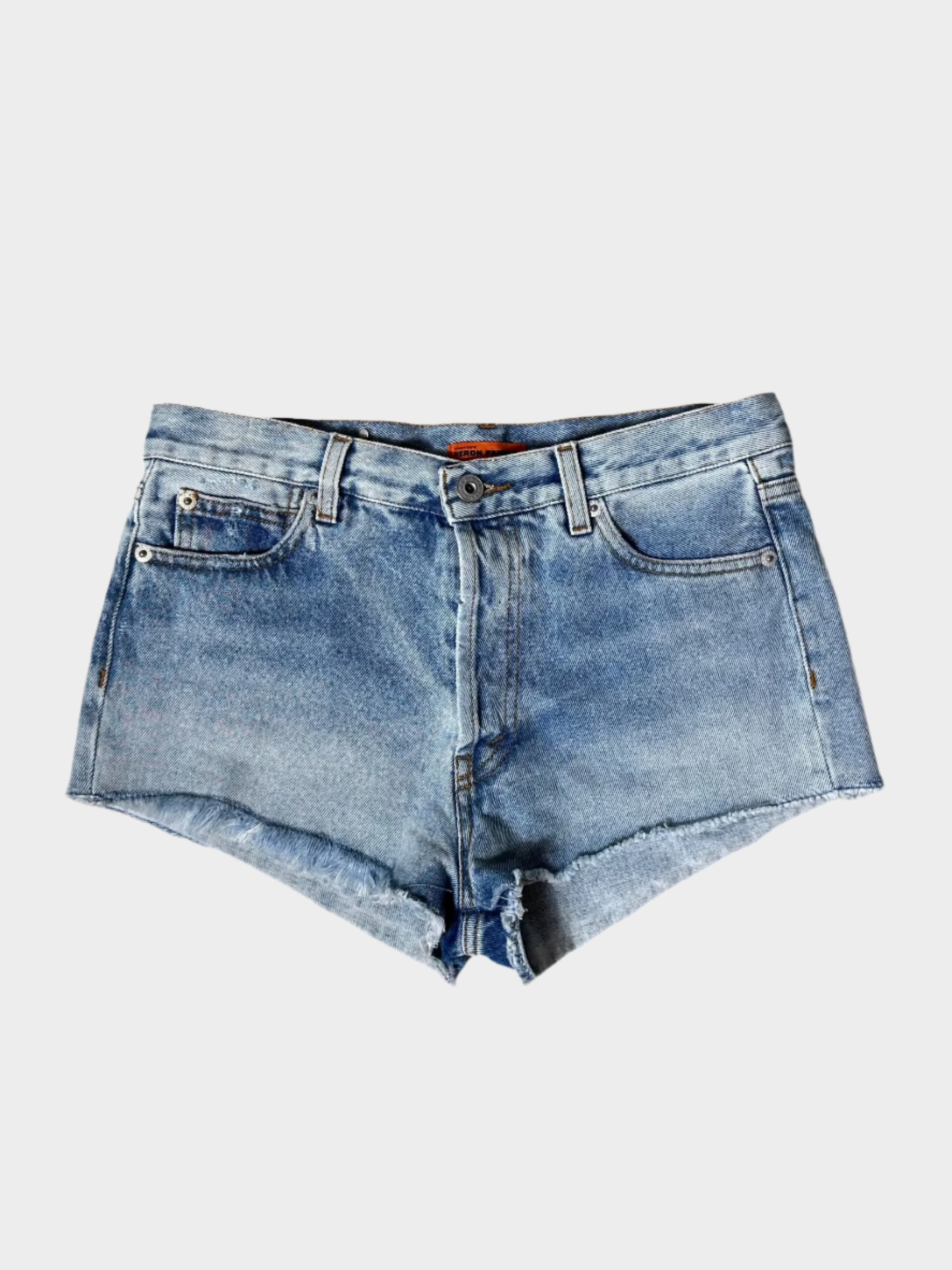 Vintage Wash Denim Shorts 