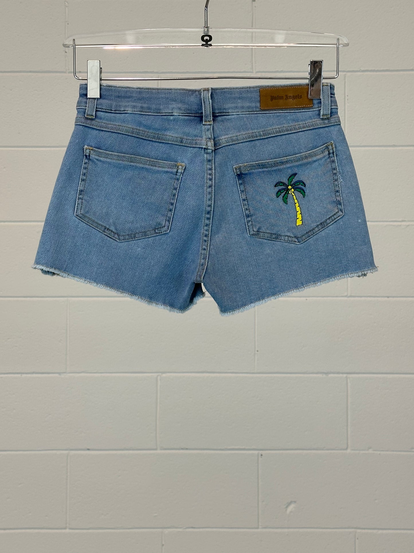Embroidered Palm Shorts