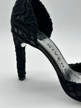 Black Lace Pumps With Ankle Strap -  | dBlank