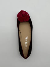 Ballerine In Velluto Bordeaux Con Fiore E Punta A Contrasto -  | dBlank