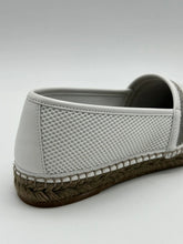 White Espadrilles In Technical Mesh With Metallic Bead Detail -  | dBlank