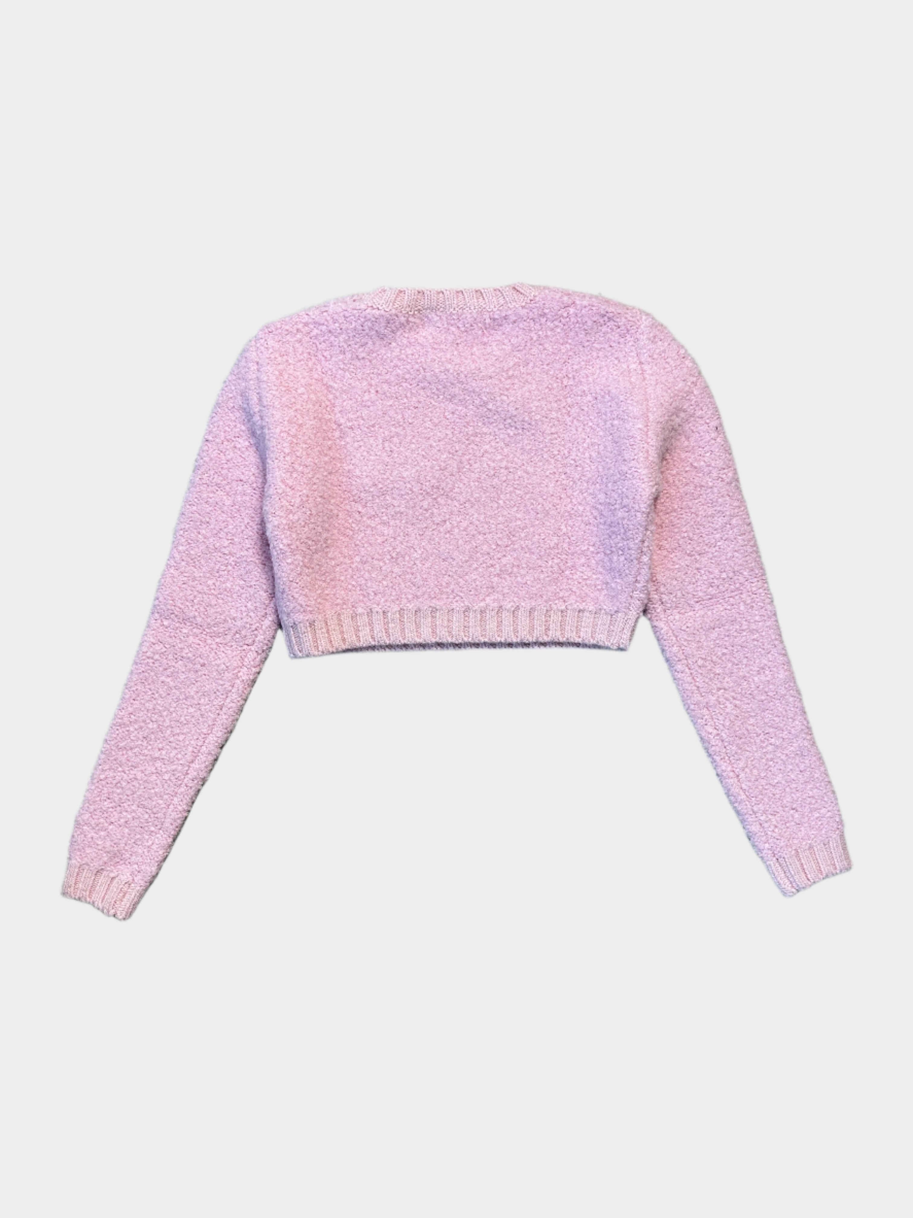 Cropped Jumper Boucle