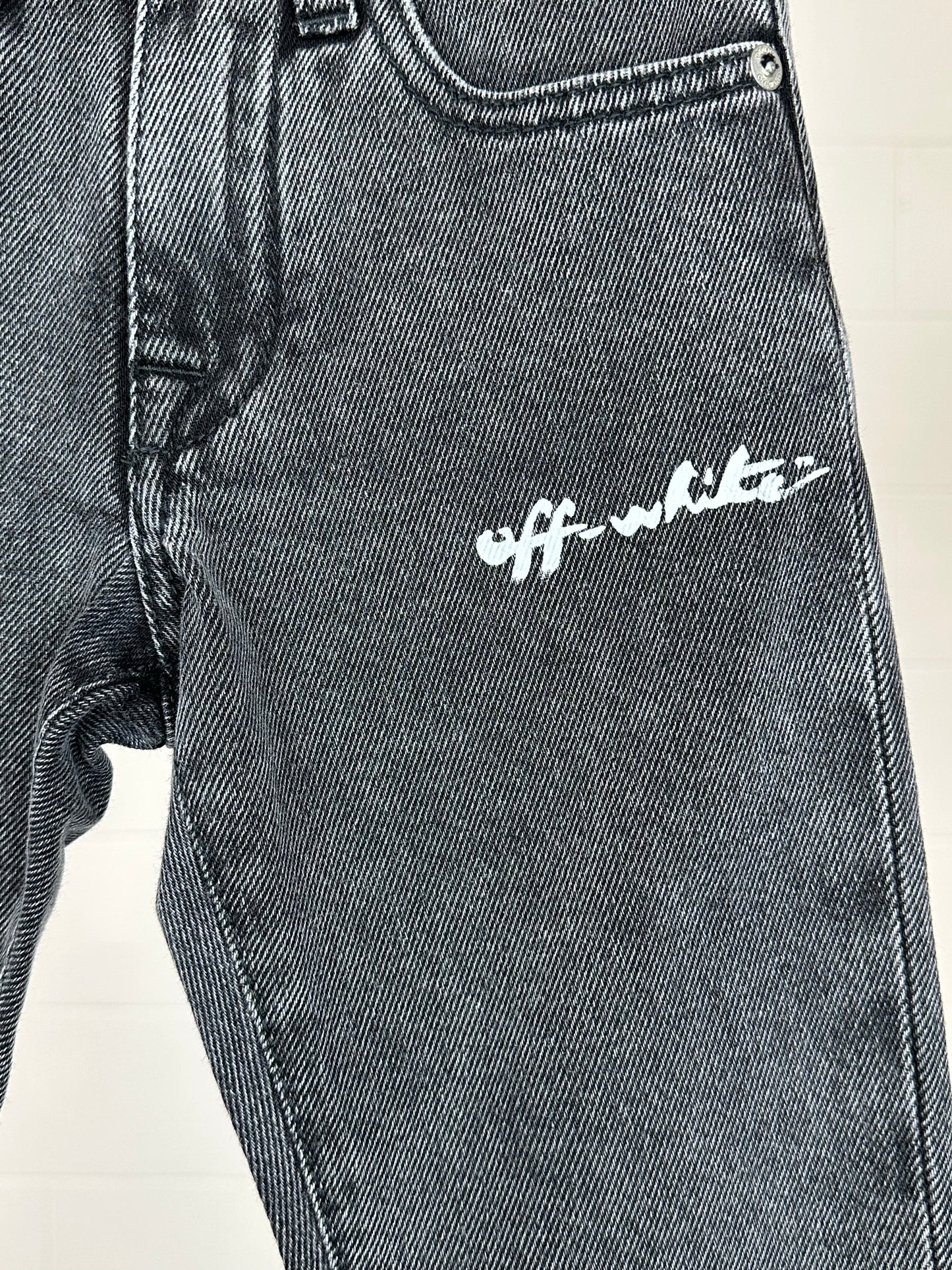 Stylized Logo Jeans
