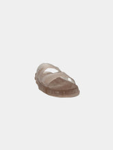 Rubber Logo Slippers - Beige | dBlank