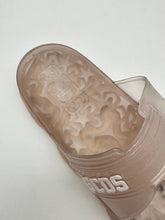 Rubber Logo Slippers - Beige | dBlank