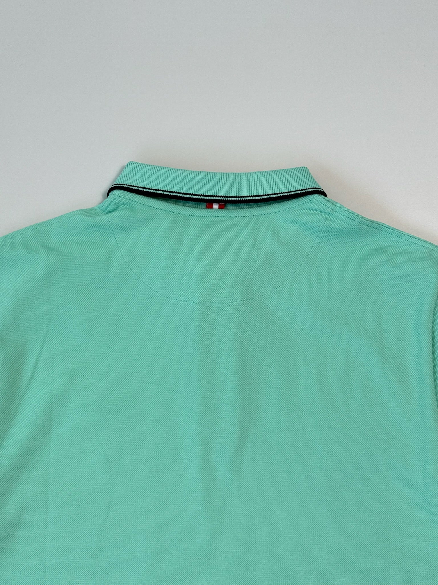 Polo Beverly Hills In Piqué Verde Acqua Con Profili A Contrasto