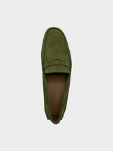 Sage Suede Moccasin With Rubber -  | dBlank