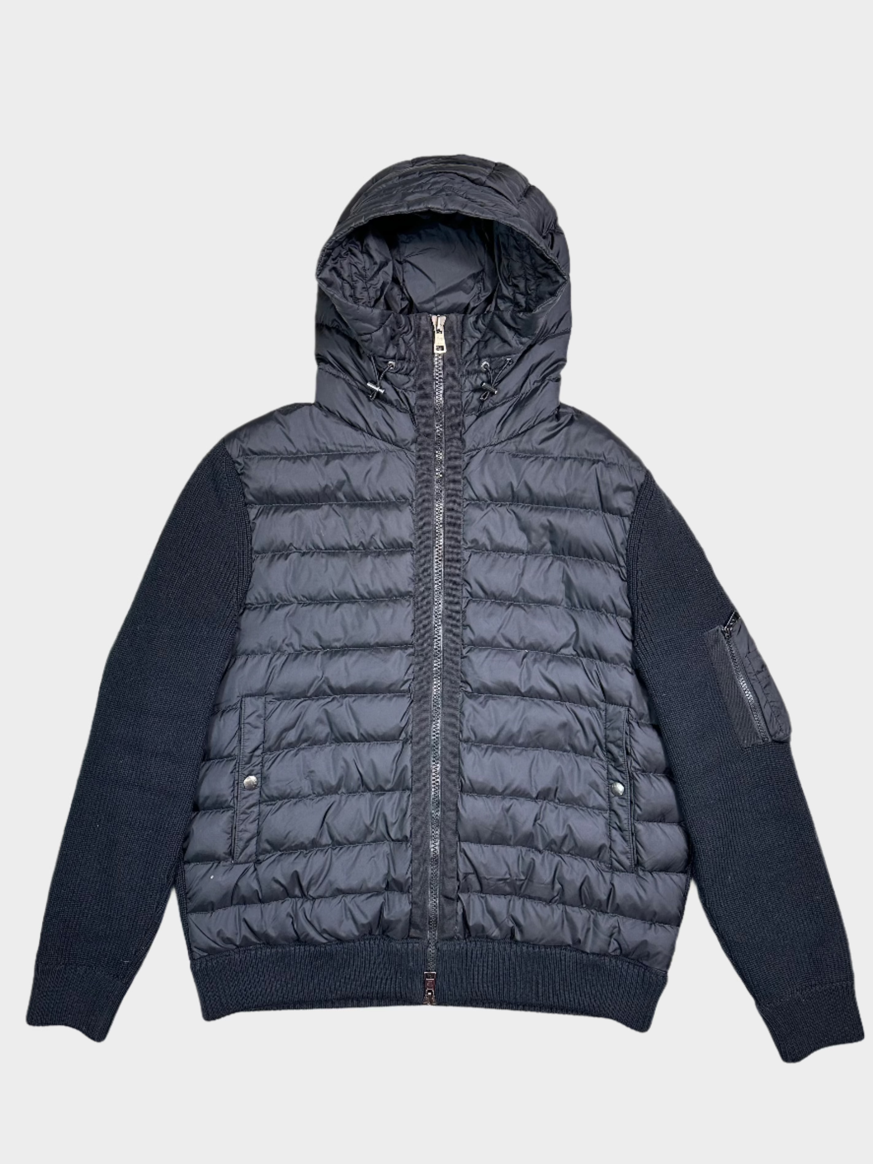 Padded Wool Hoodie 