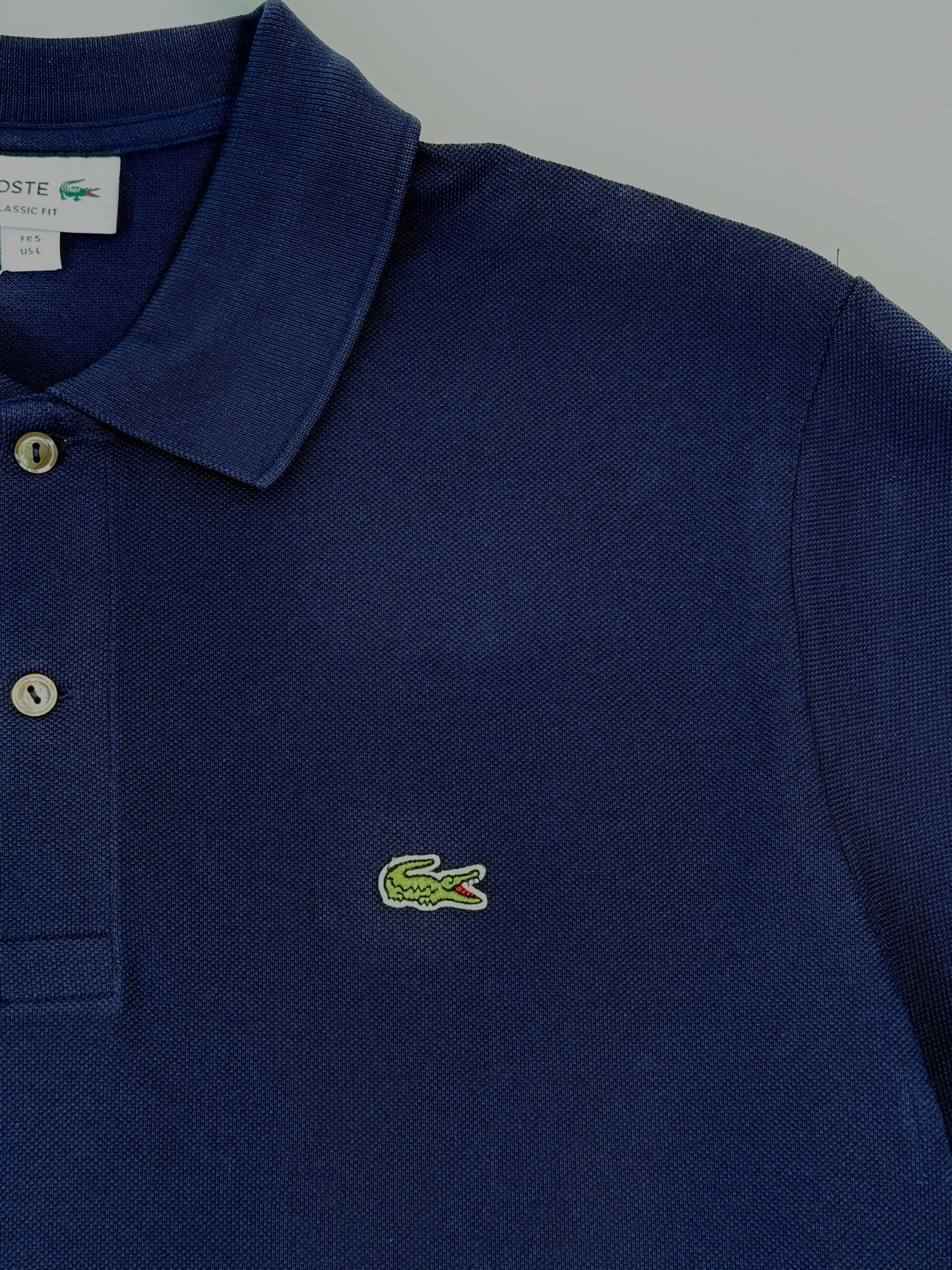 Blue Cotton Piqué Polo With Logo