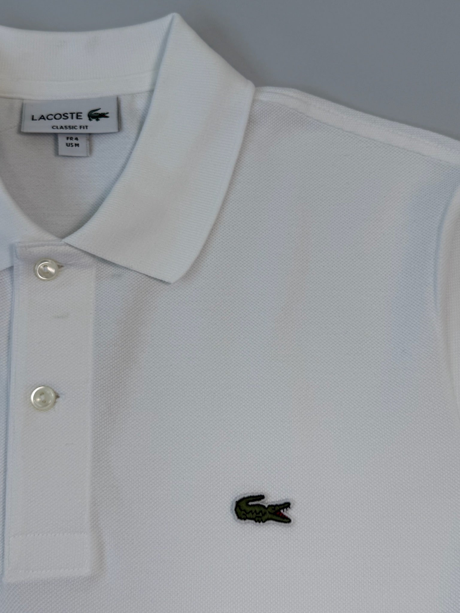 White Cotton Piqué Polo With Logo