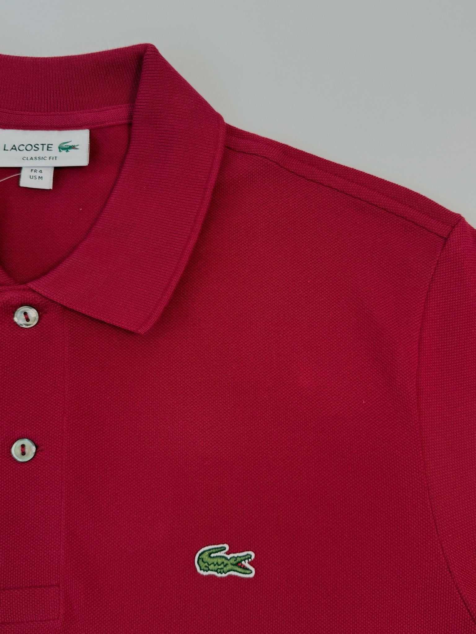 Bordeaux Cotton Piqué Polo With Logo
