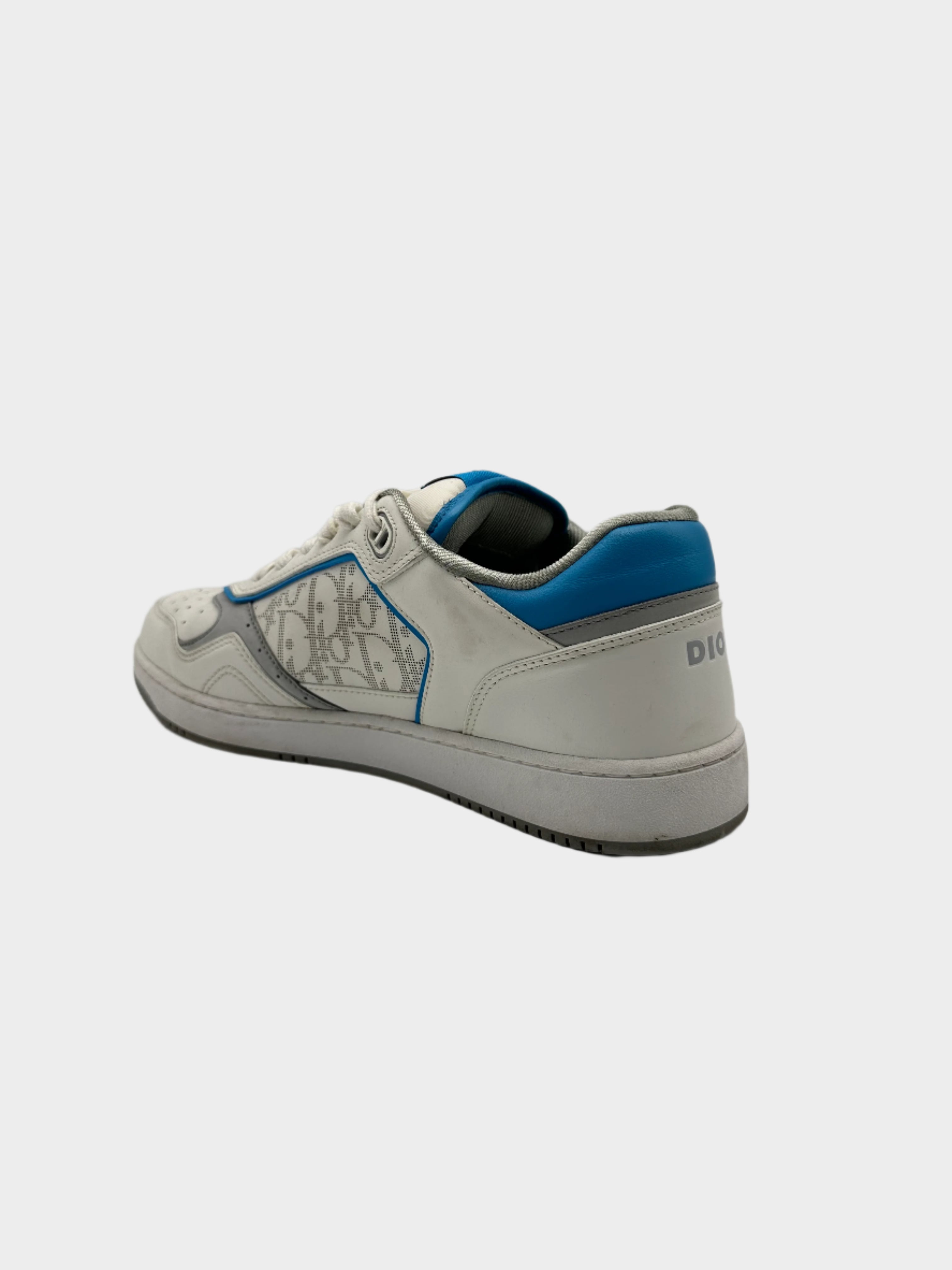 Sneakers Dior B27 Low-Top Bianco Con Dettagli Azzurri