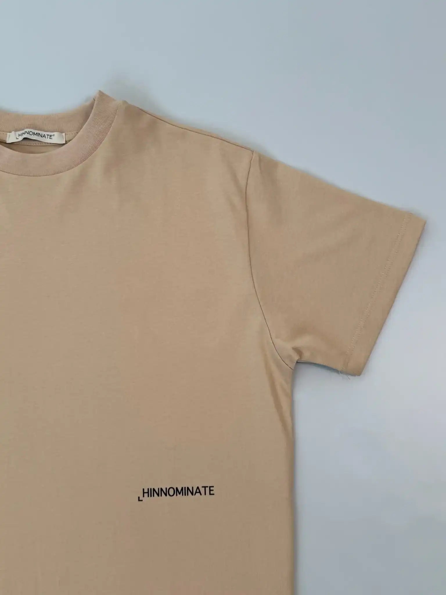 T-shirt Beige In Cotone