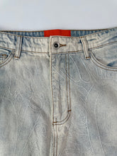 Light Denim Jeans With Scratched Effect -  | dBlank