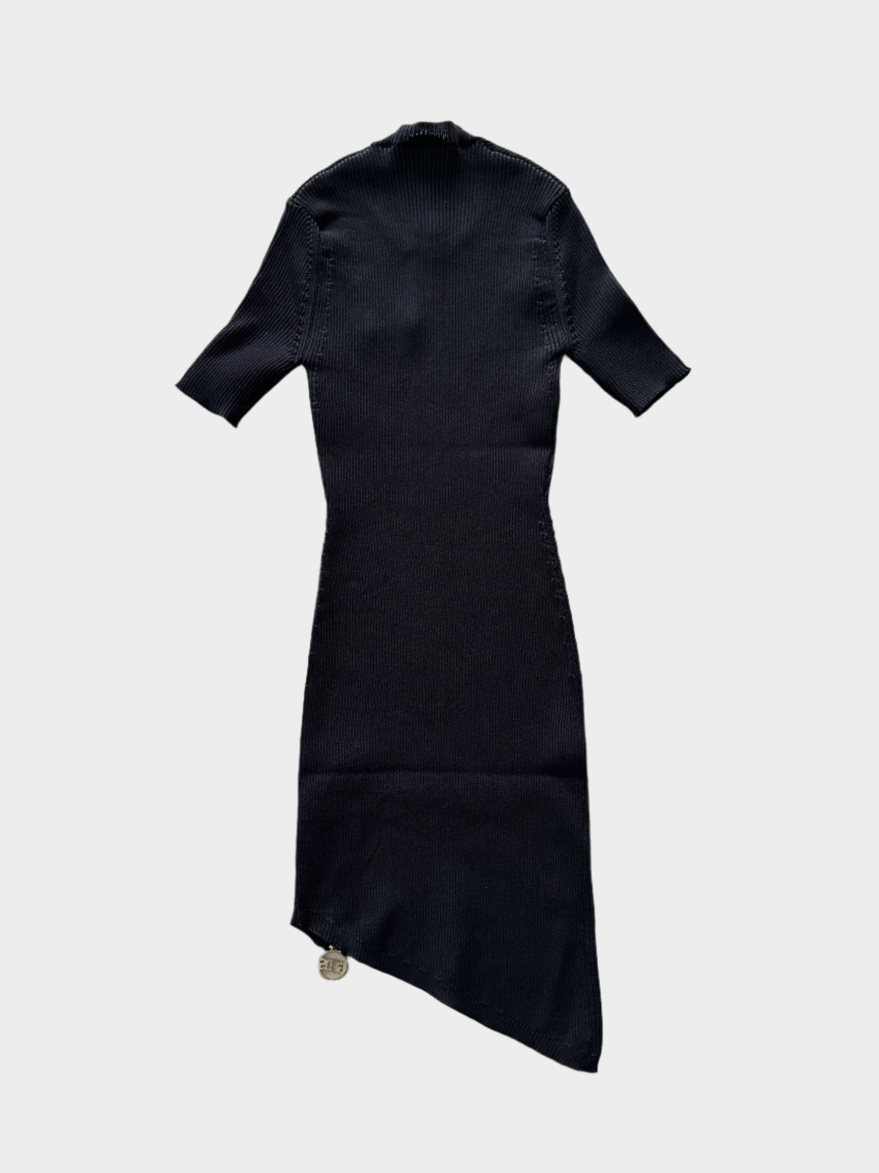 Ribbed Logo Dress