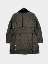 Belted Coat With Sheepskin Collar -  | dBlank