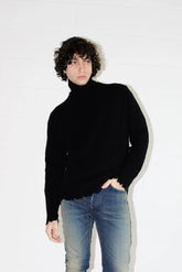 Maglia A Collo Alto Nera -  | dBlank