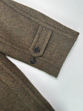 Olive Green Hooded Wool Coat With Front Pockets -  | dBlank