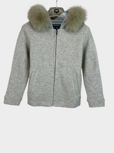 Wool Cotton Zipped Jacket - Beige | dBlank
