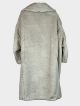 Teddy Double-Breast Coat - White | dBlank