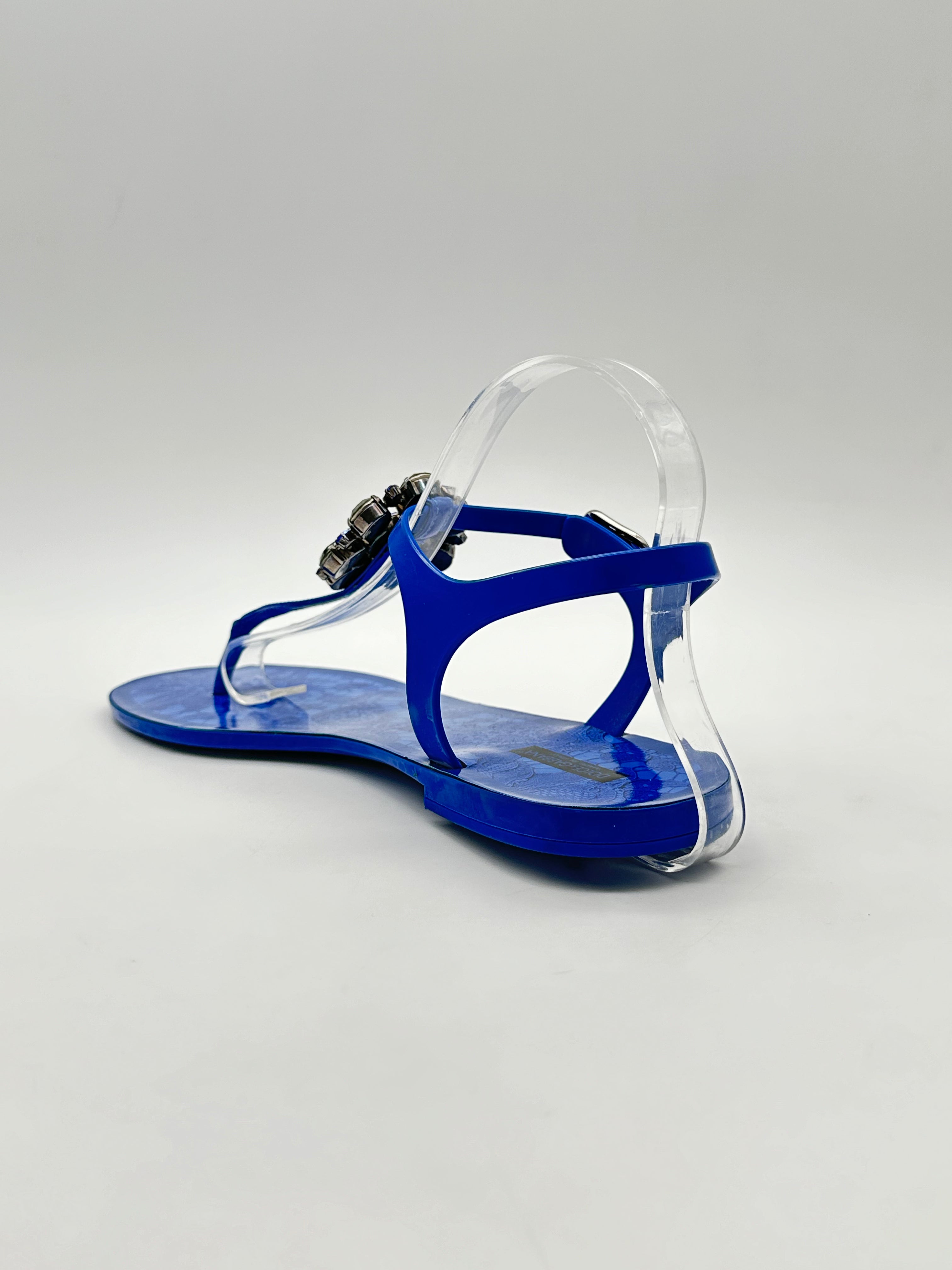 Blue Sandal With Diamonds
