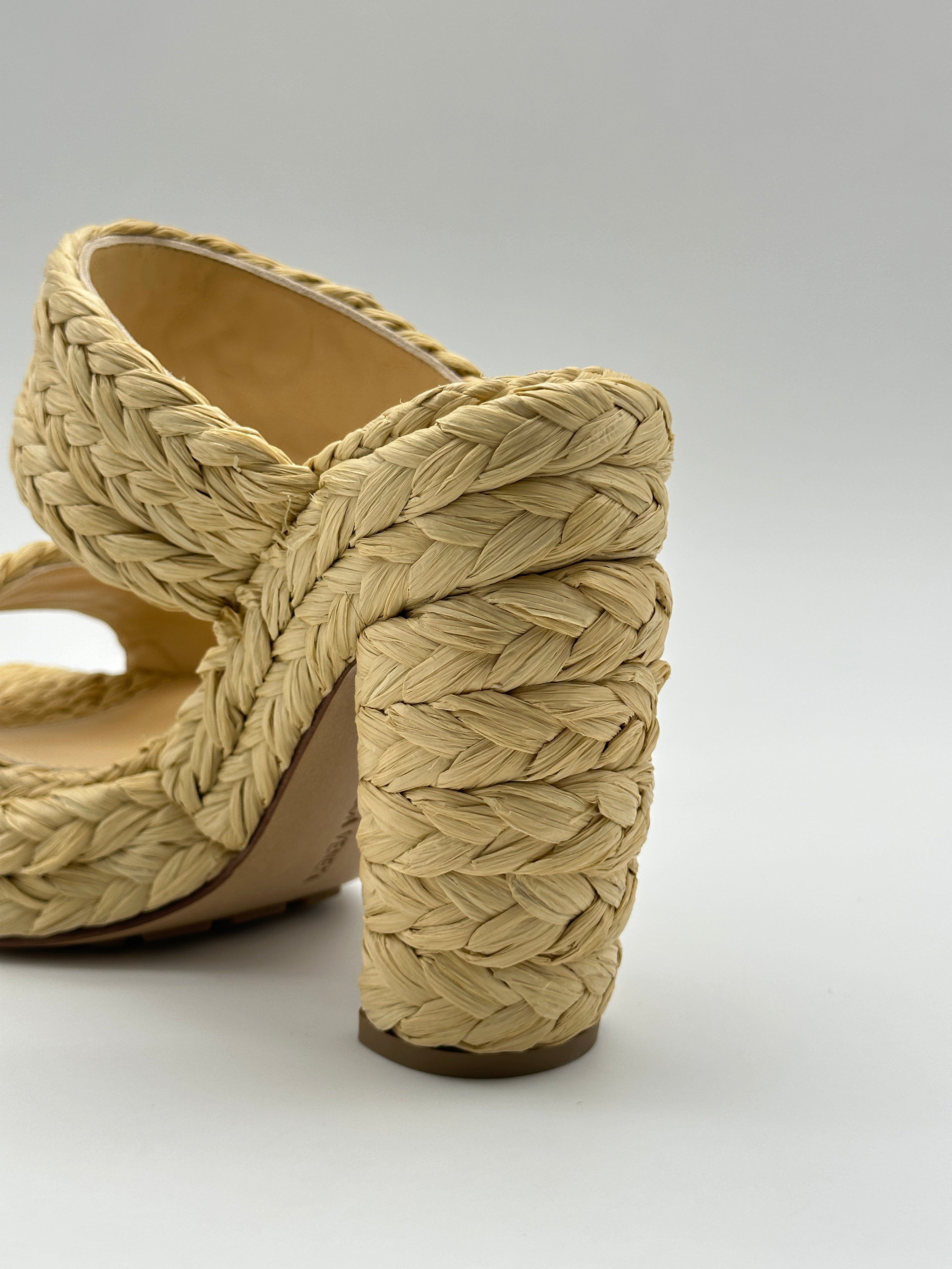 Straw Sandal Heels